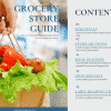 grocery store guide cover with table of contents