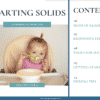 starting solids ebook cover and table of contents